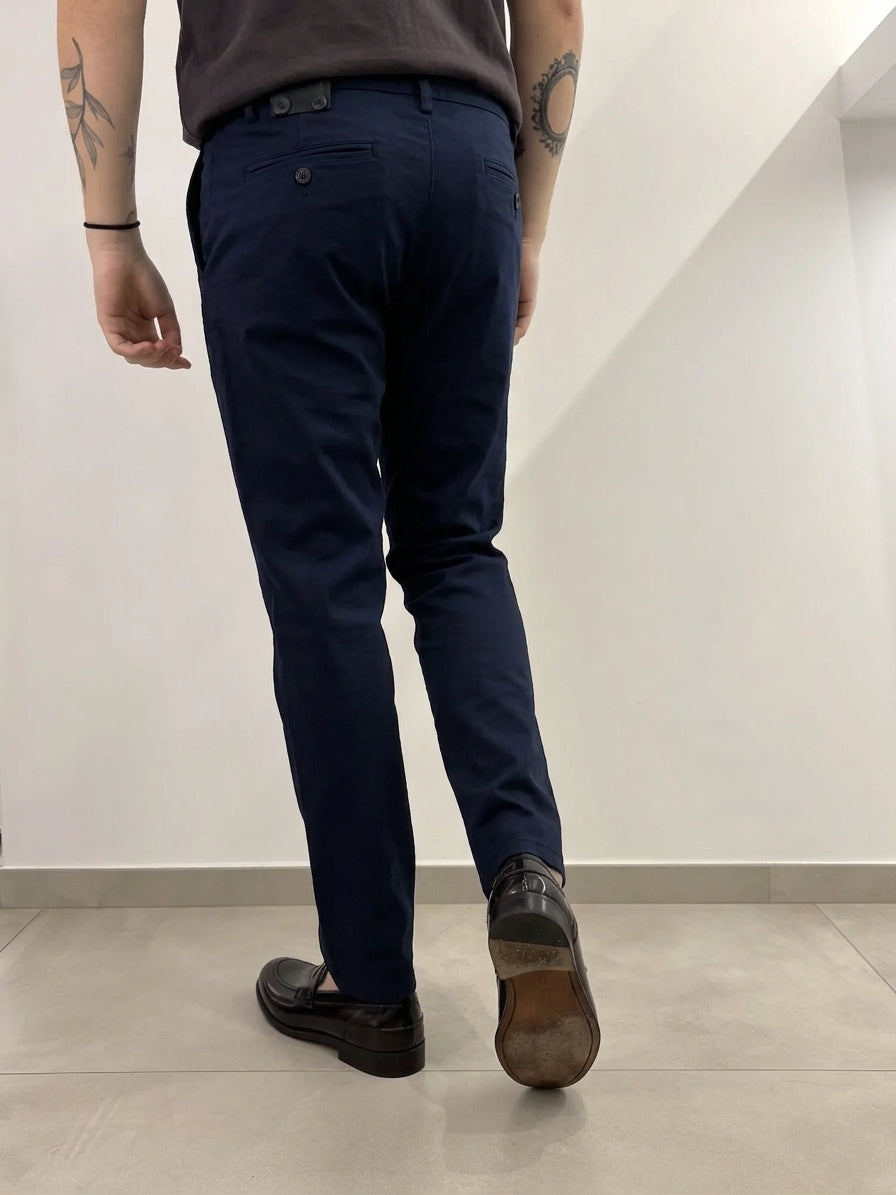 Hamaki-Ho pantalone casual da uomo PSI1880H blu