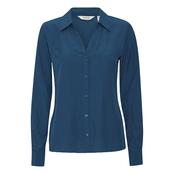 b.young camicia da donna manica lunga Hubba Reg 20813836 194033 blu
