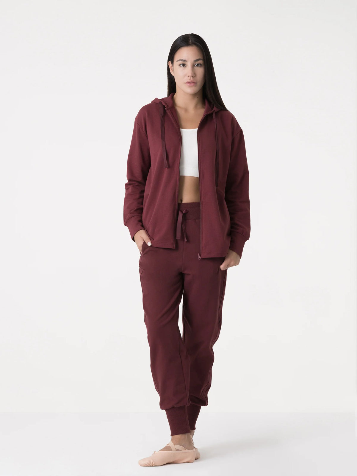 Dimensione Danza Full Zip 41D116F98 R900 Donna Rosso - Felpa Cappuccio