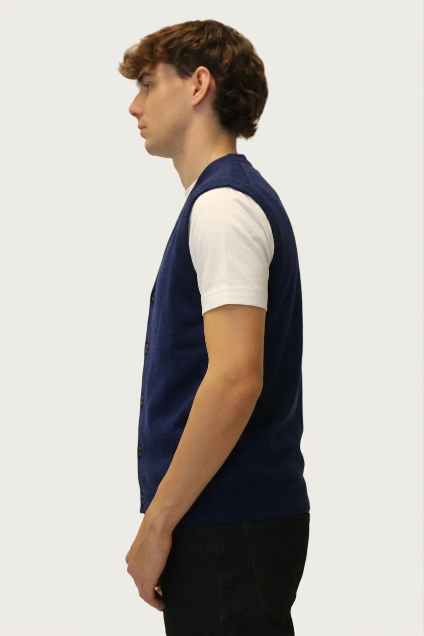 Hamaki-Ho gilet da uomo MI3240H BY blu