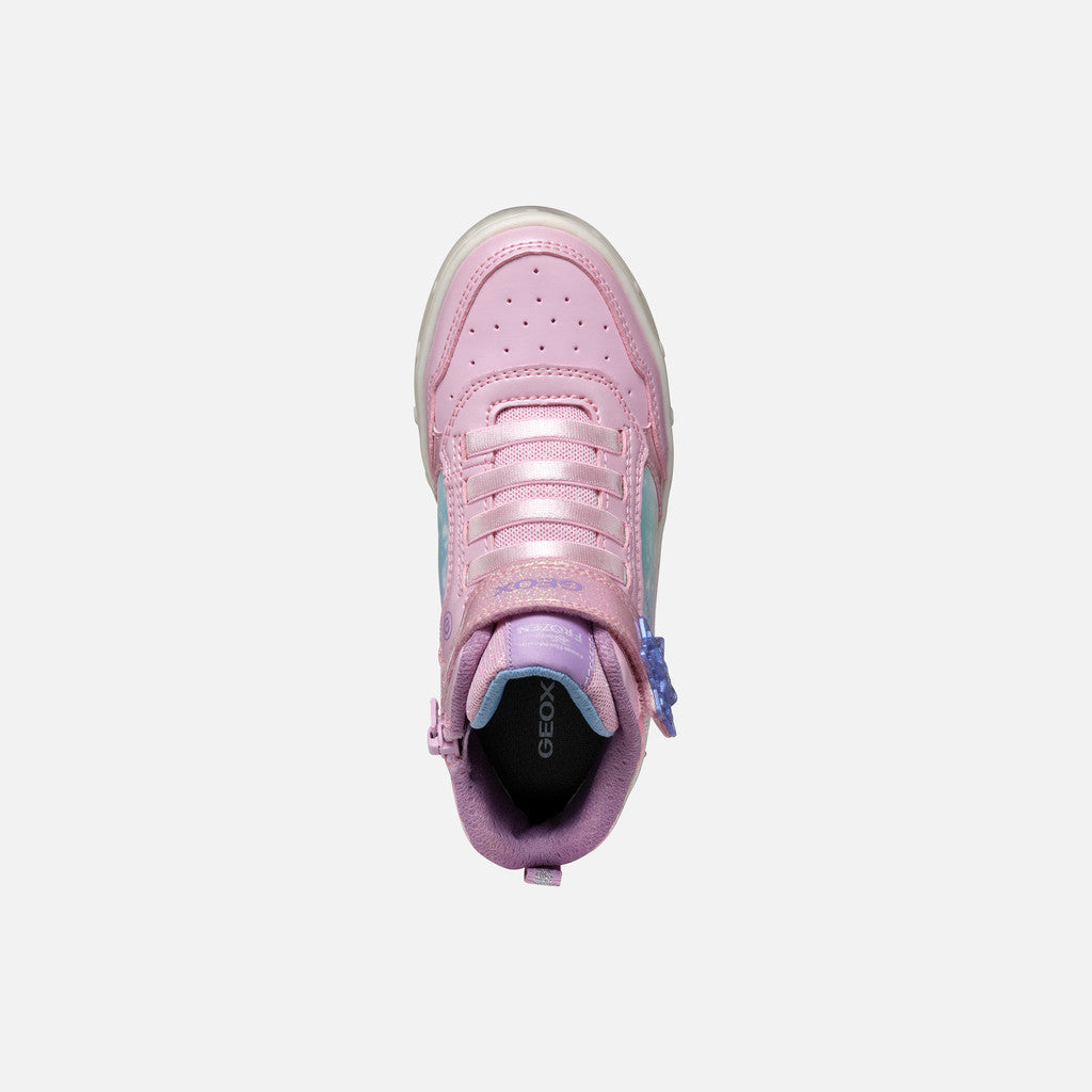 Scopri le Geox Scarpe Junior Rosa, sneaker Disney Frozen per bambine con design vivace e dinamico. Comfort e stile per le piccole fan di Elsa e Anna