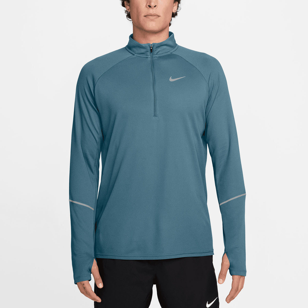 Nike maglia running da uomo 1/2 Zip  Miler Men's Dri-FIT UV IF2084-008 smokey blue