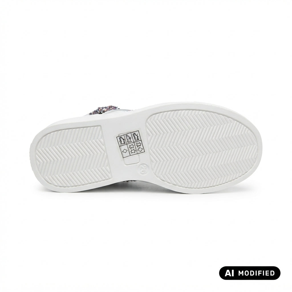 Balducci Sneakers Alte BUTT1972 Bambina Beige - Scarpe con Cerniera