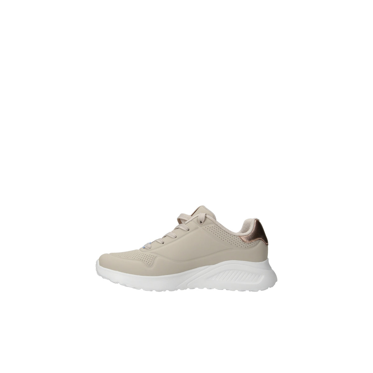 Skechers scarpa sneakers da donna Uno Lite Shimmer Along 177291 NAT natural