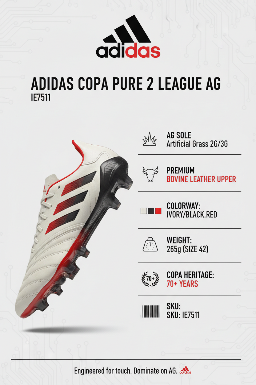 Infografica tecnica Adidas Copa Pure 2 AG