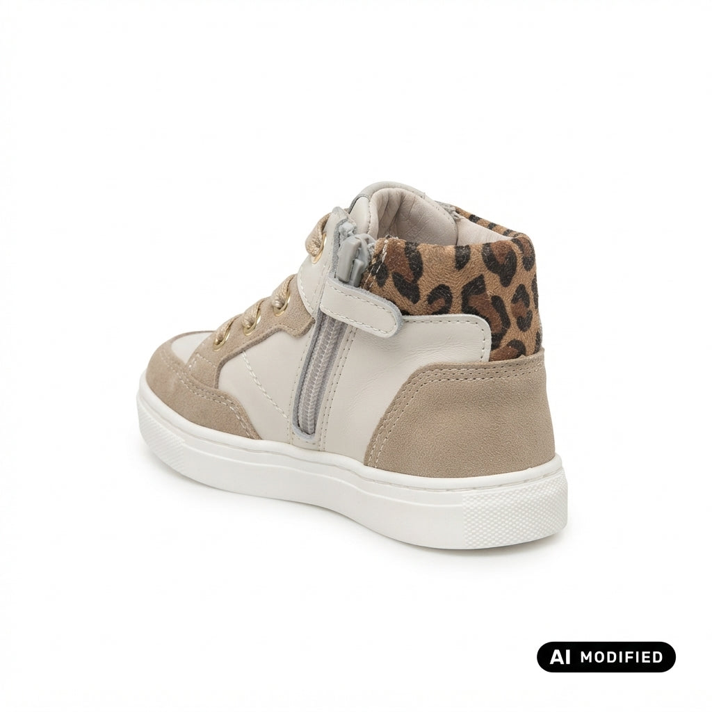 Balducci Sneakers Alte BUTT1972 Bambina Beige - Scarpe con Cerniera