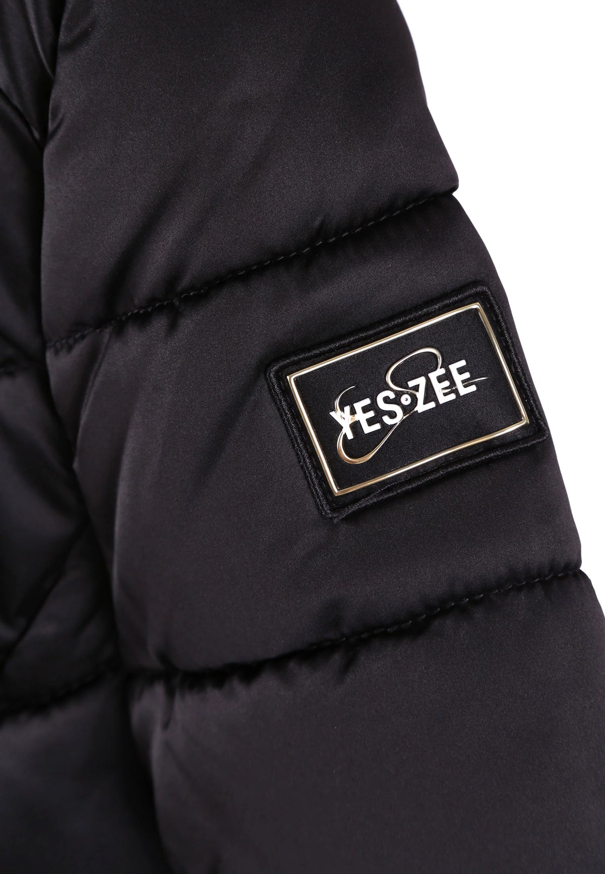 Yes Zee piumino lungo da donna con cappuccio 1003 O017 M500 0801 nero