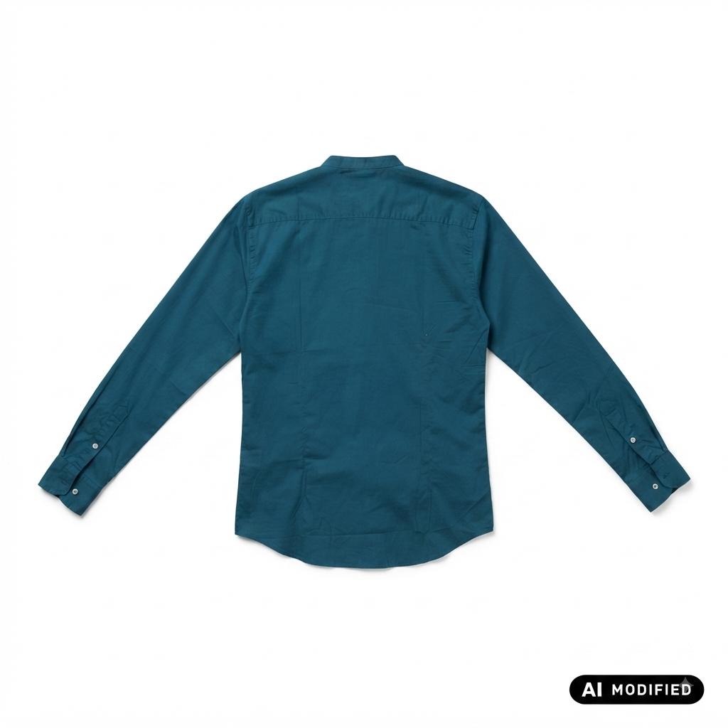 Trez camicia manica lunga da uomo con collo coreano Calle-Mus1 M47640 184 blu cielo