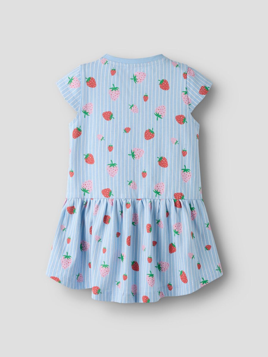 name it vestito da bambina in cotone 13215107 Chambray Blue