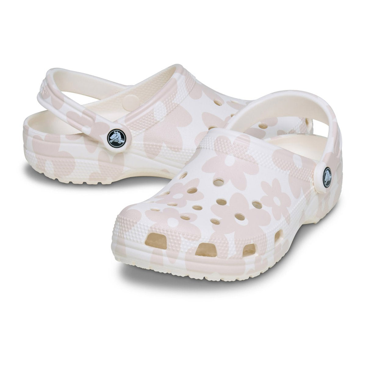 Croca sandalo da donna Classic Pop Petals Clog 214090-0PZ  gesso