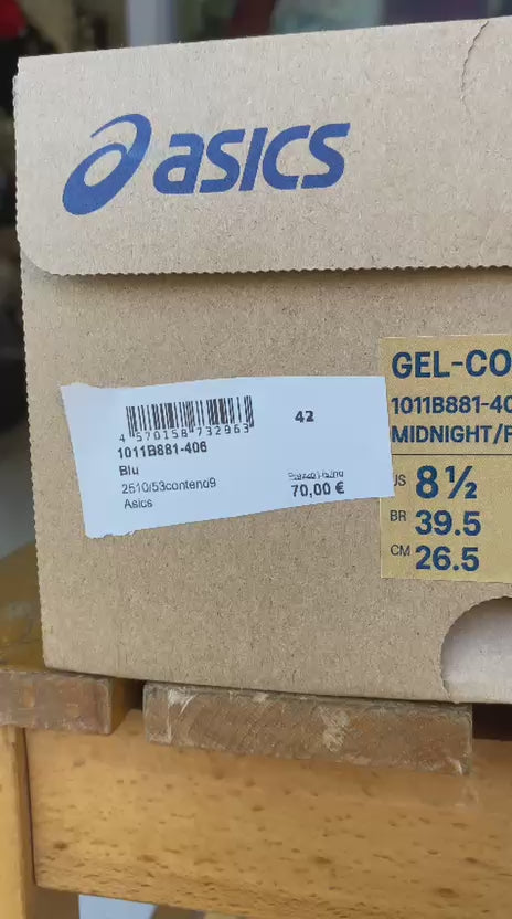 ASICS Gel-Contend 9 1011B881-406 Blu | Running uomo ammortizzazione comfort mesh - video 