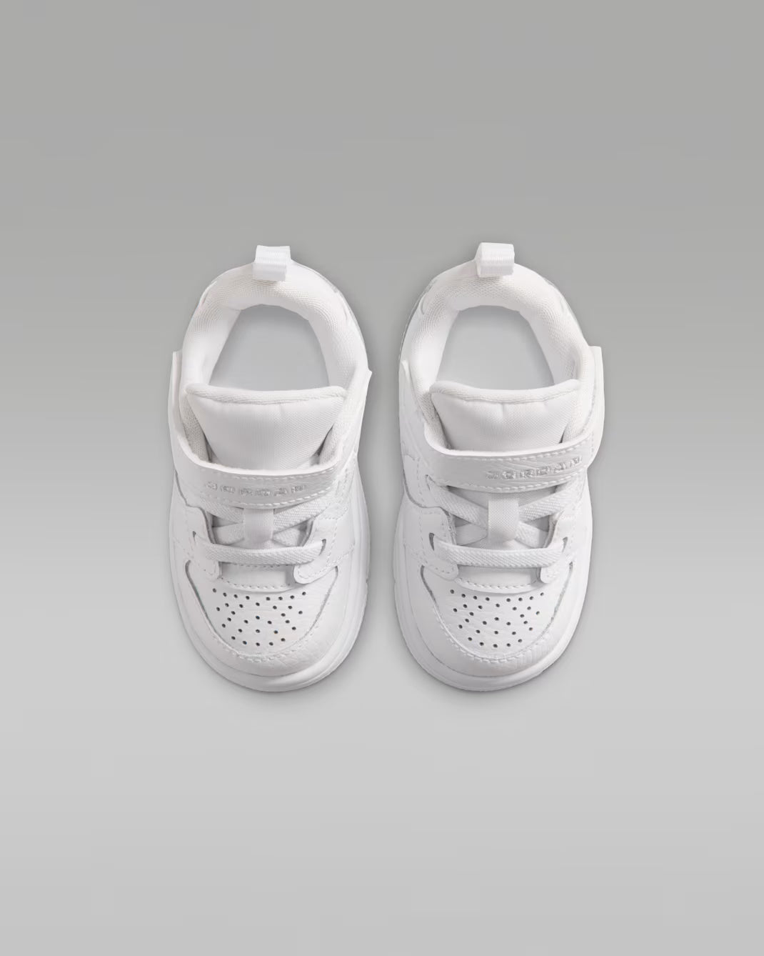 Jordan scarpa sneakers da bimbo Court Connect Low IQ6047-100 bianco