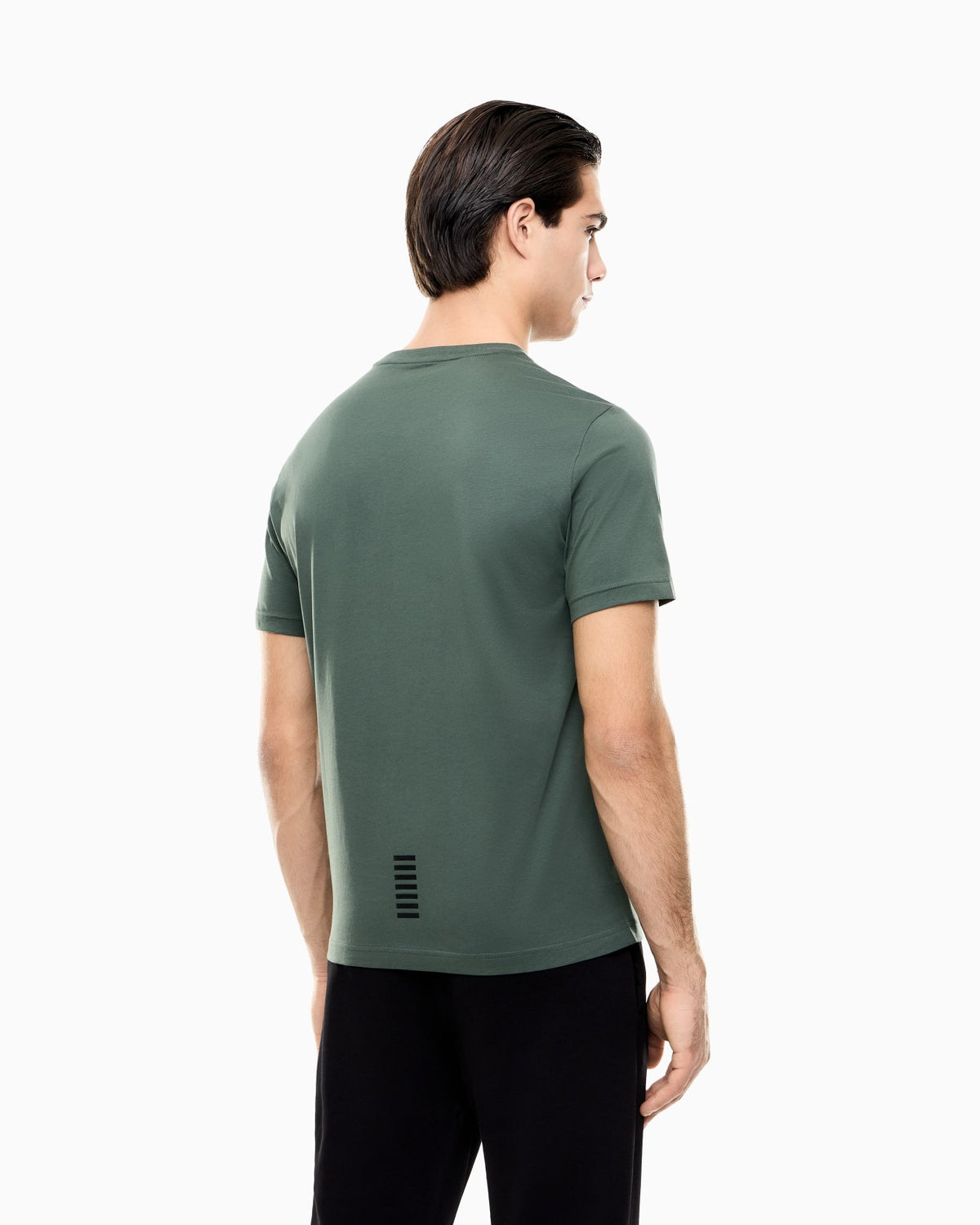 EA7 Emporio Armani T-shirt Uomo Verde Core Identity Cotone Pima 8NPT25 PJVPZ U7260