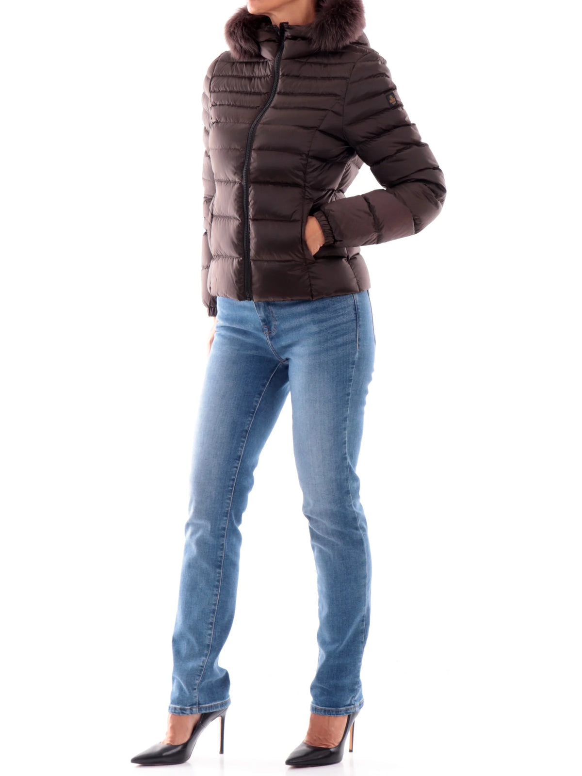 RefrigiWear MEAD FUR JACKET W97618 H01911 Donna Caffè - Piumino