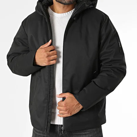 EA7 ARMANI giubbotto Caban da uomo con cappuccio 7M002375 AF15952 UC001 nero