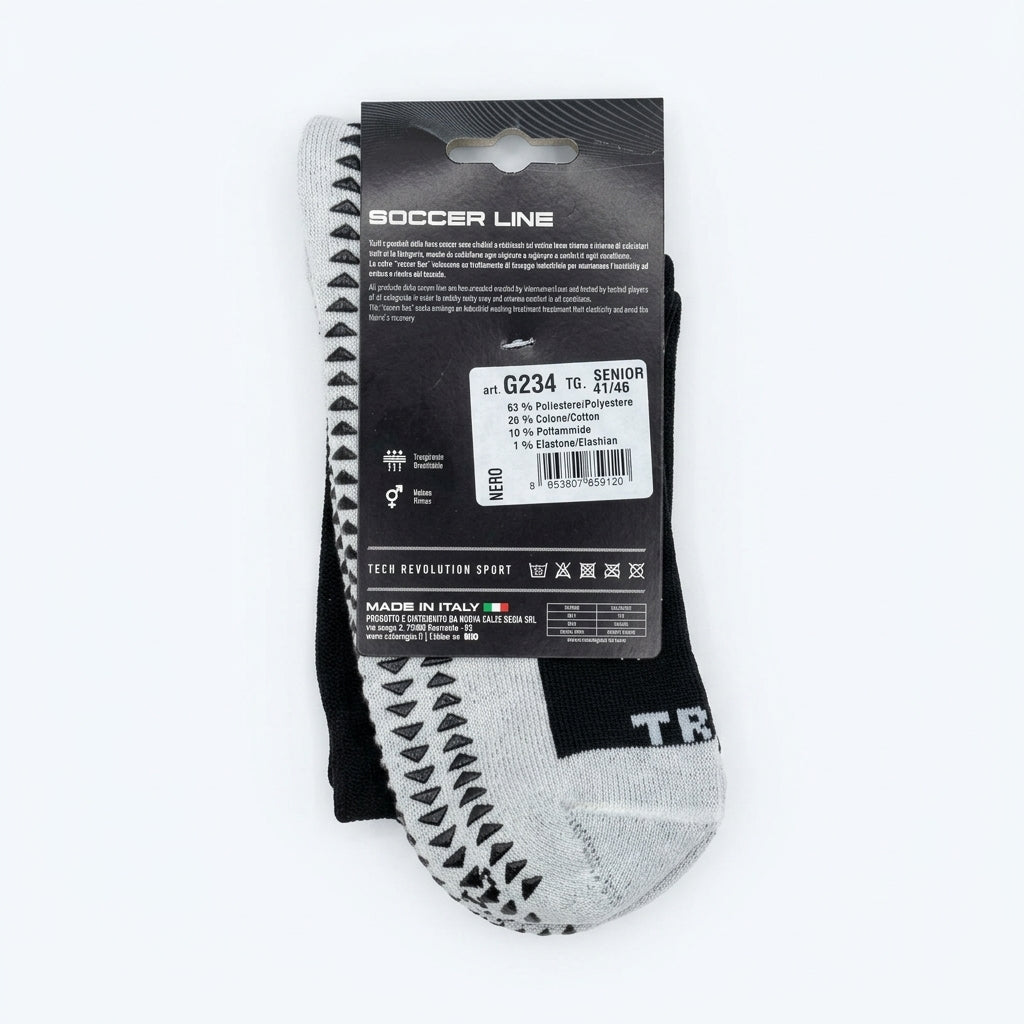 TRS calza da calcio con grip G234TRS nera