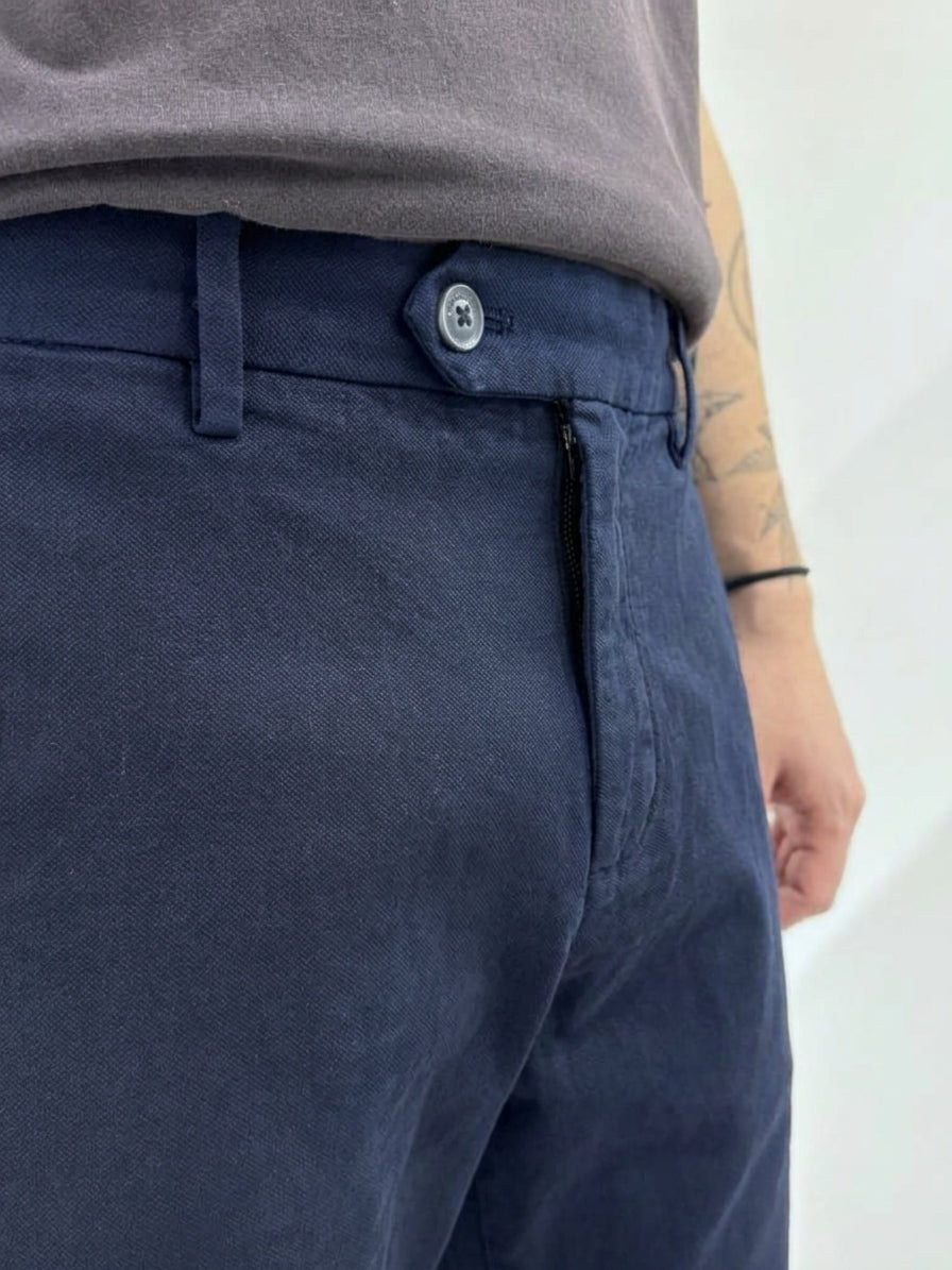 Hamaki-Ho pantalone casual da uomo PSI1880H blu