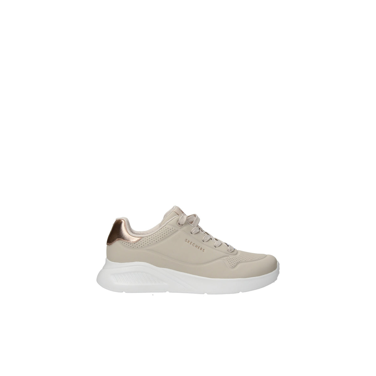 Skechers scarpa sneakers da donna Uno Lite Shimmer Along 177291 NAT natural