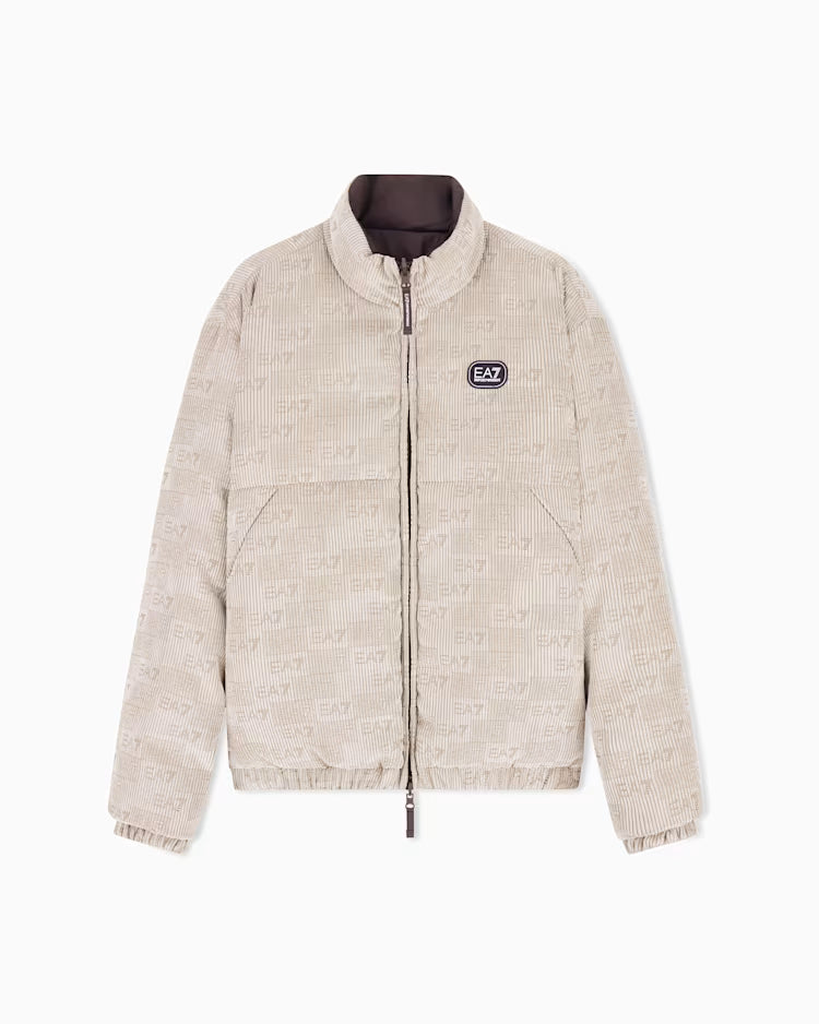 EA7 Bomber Oversize 7M002407 AF27295 U6167 Uomo Beige - Giubbotto Imbottito