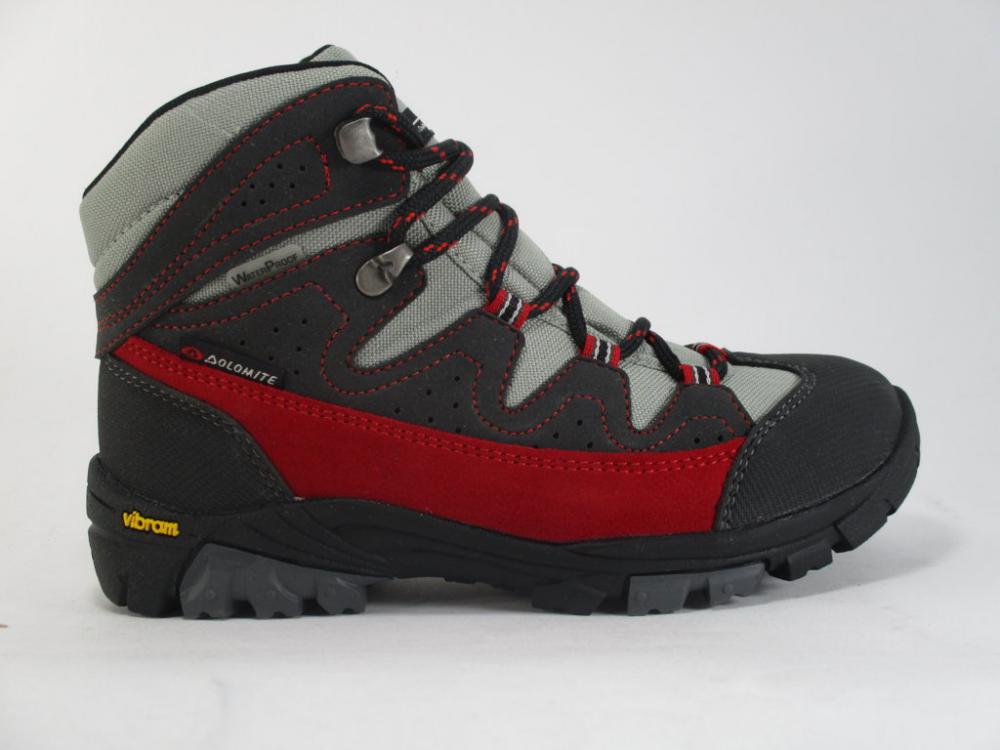 Dolomite Marmotta 85568900005 Bambino Rosso-Grigio - Scarponcini Trekking