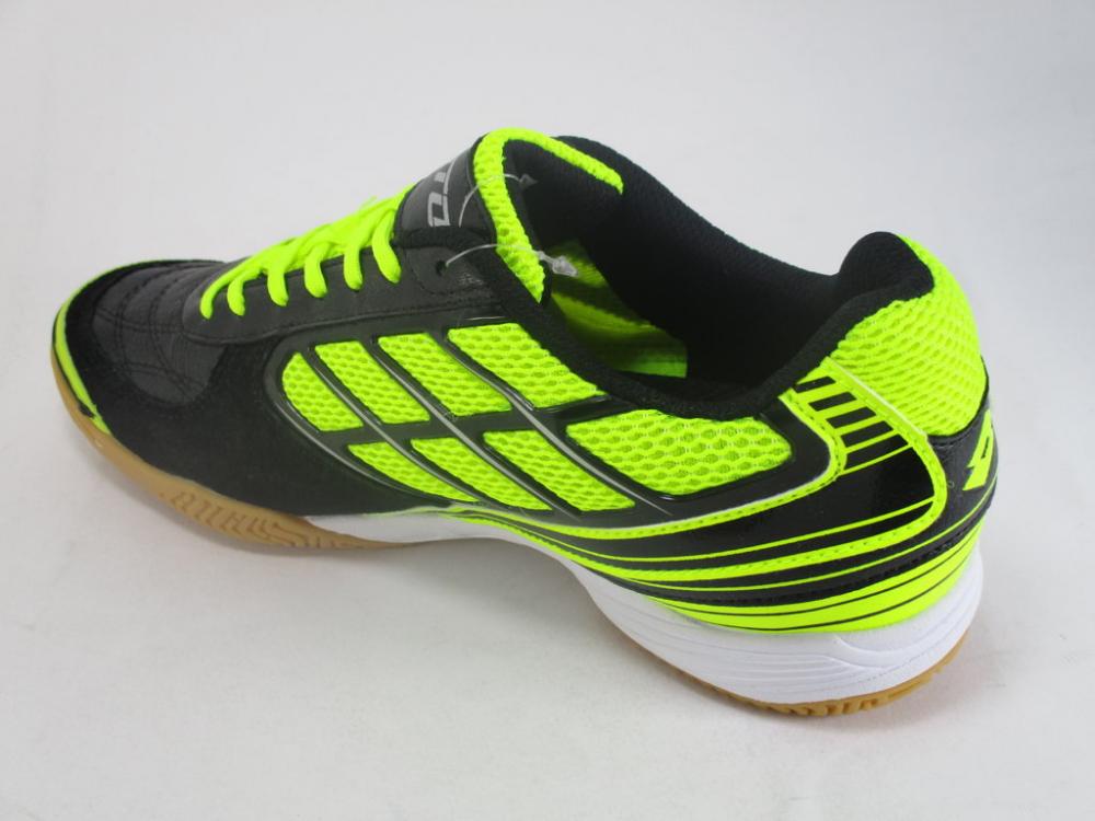 Lotto Tacto II 200 S7180 Uomo Nero Verde - Scarpe Calcetto Indoor Futsal