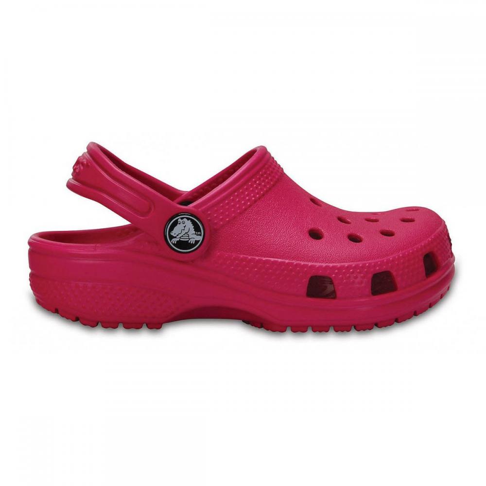Crocs sandalo da bambina Classic Clog Kids 204536-6X0 rosa