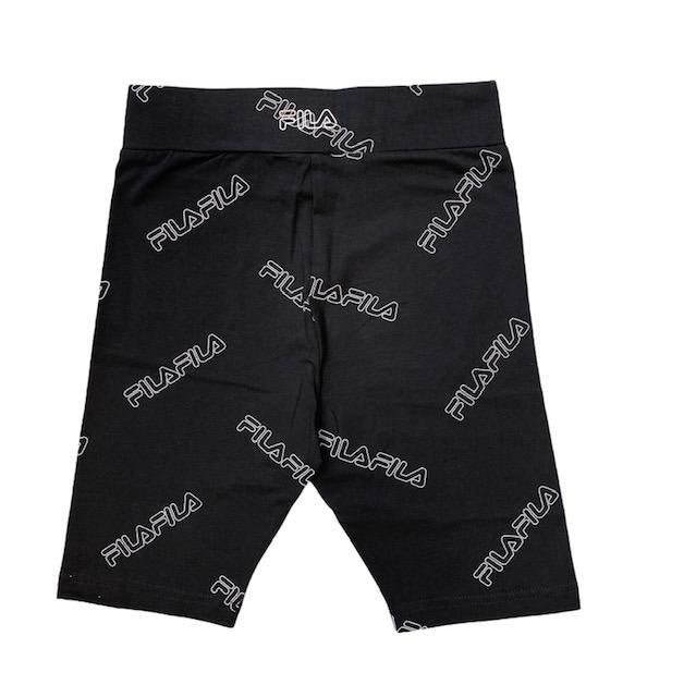 Fila leggings da bambina con logo 683325 002 nero