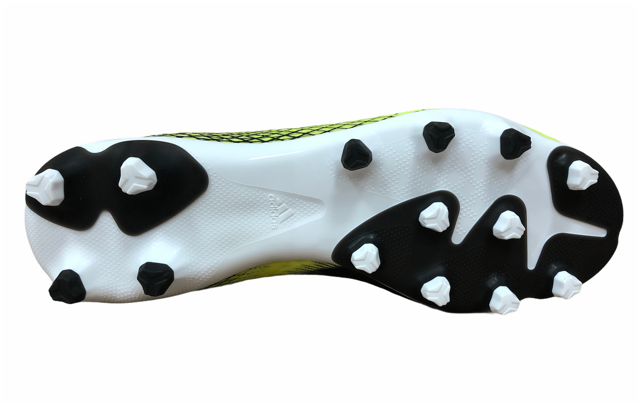 Adidas scarpa da calcio da uomo X Ghosted.3 MG FW6974 yellow black suola