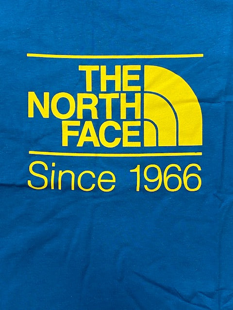 The North Face maglietta manica corta da uomo Foundation Graphic NF0A55EFM191 blu chiaro