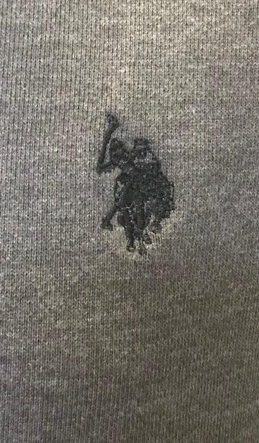 U.S. Polo Assn. Felpa da uomo con cerniera intera Greg 60696 53223 189 grigio scuro