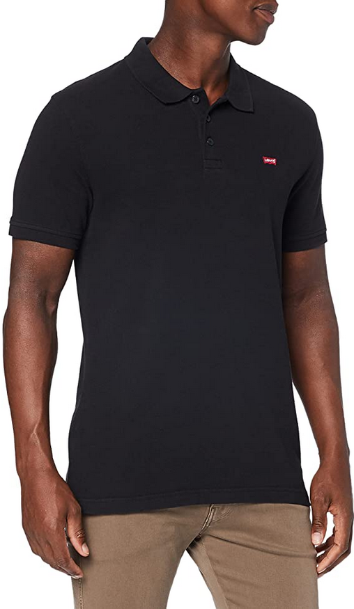 Levi's Polo manica corta da uomo Housemark 358830007 nero