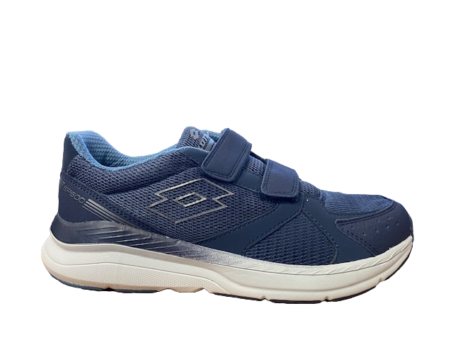 Lotto scarpa da ginnastica da uomo con velcro Speedride 601 XIII S 219221 16C blu-grigio