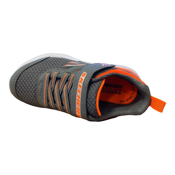 Skechers scarpa da corsa da bambino Go Run 400 V2 Darvix 405102L/CCOR grigio arancione