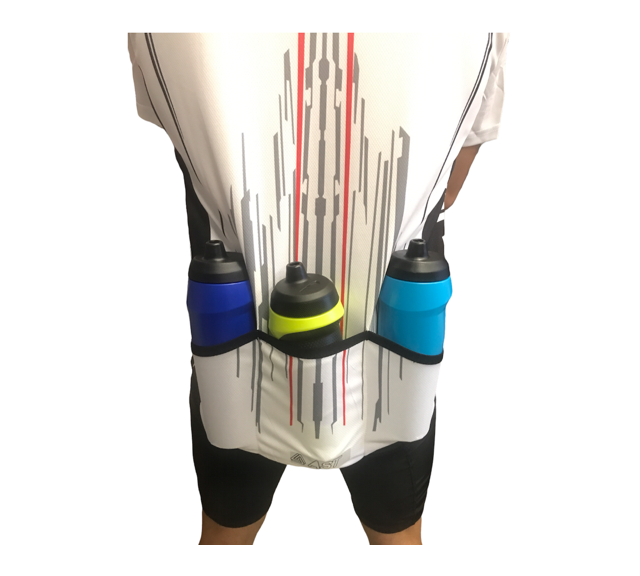 Astrolabio Maglietta da ciclista Full Zip K19E/TS08/4F bianco