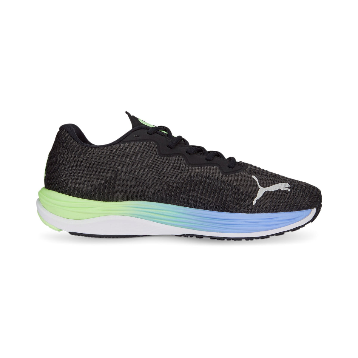 Puma scarpa da corsa da uomo Velocity Nitro Fade 378526 01 nero viola elettrico argento
