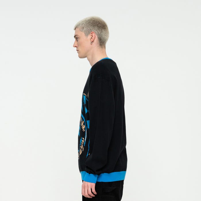 Santa Cruz Maglia girocollo manica lunga Shark Trip Knit Crew multicolor