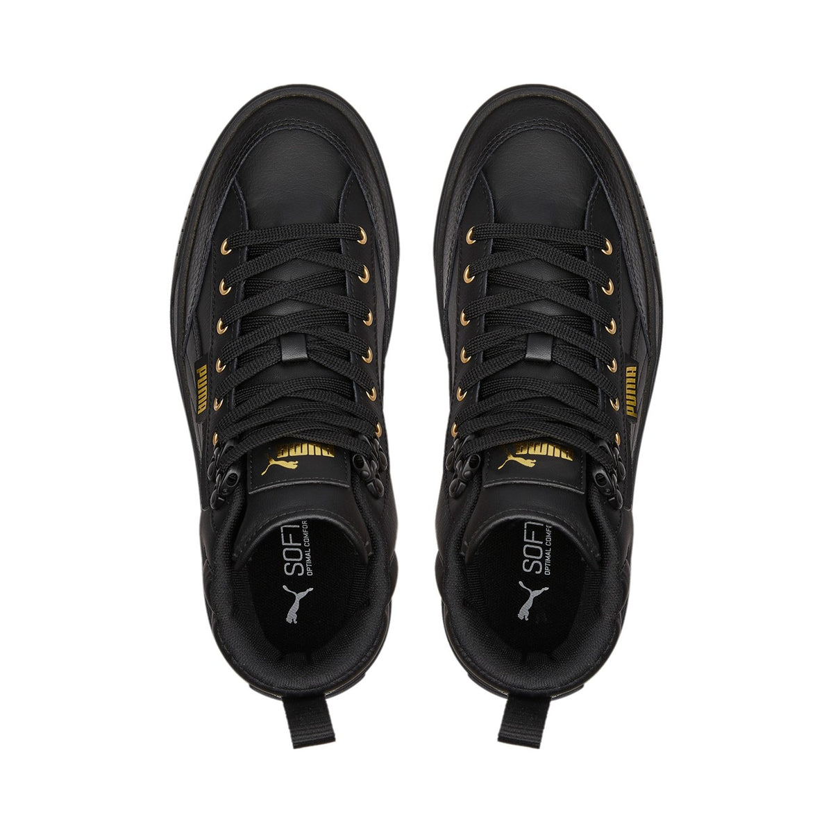 Puma scarpa sneakers da donna alta con zeppa Karmen Mid 385857 02 nero